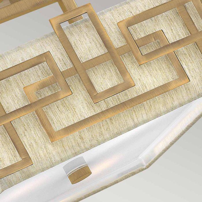 Elstead Lighting Lanza 3 Light Semi-Flush - Brushed Bronze