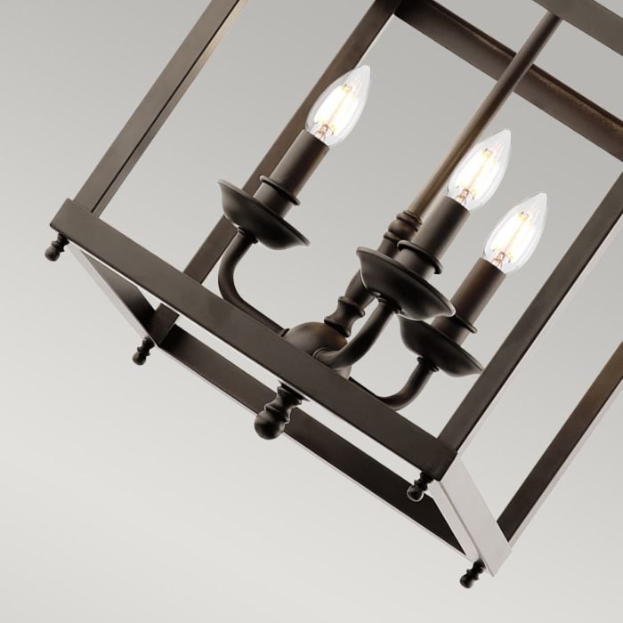 Elstead Lighting Larkin 3 Light Medium Pendant - Olde Bronze