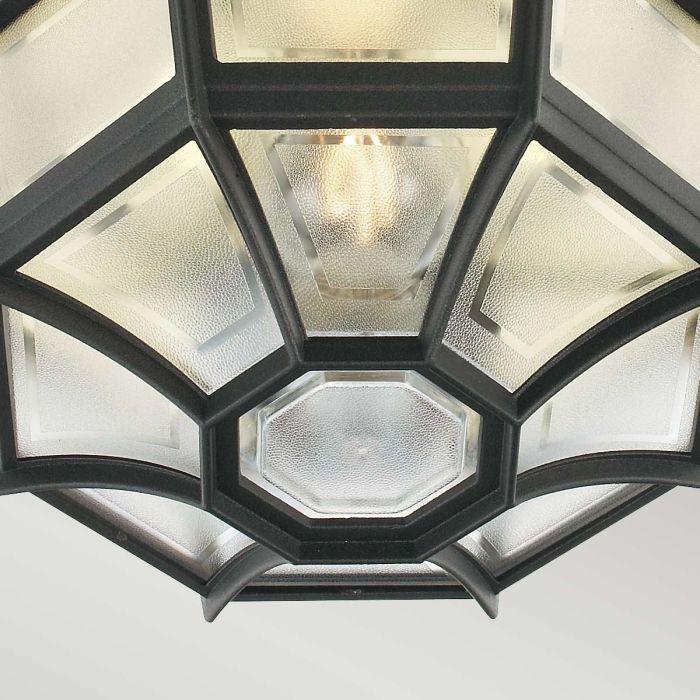 Elstead Lighting Latina 1 Light Ceiling Light - Black
