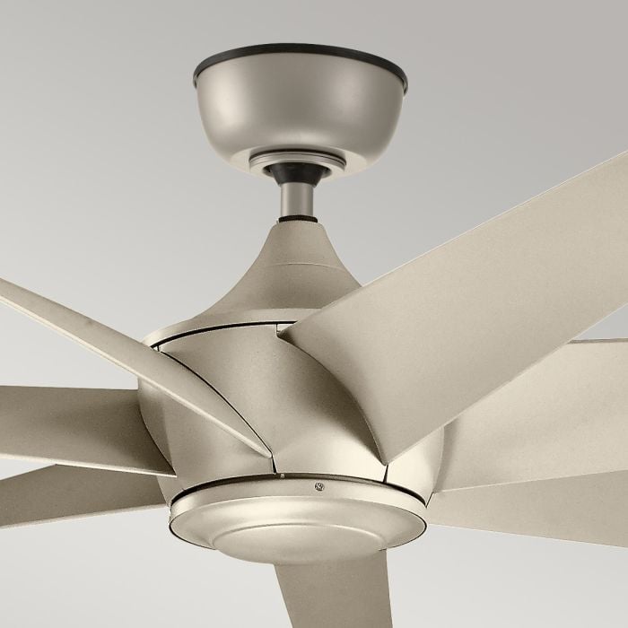 Elstead Lighting Lehr - 80in / 203cm Fan - Antique Satin Silver