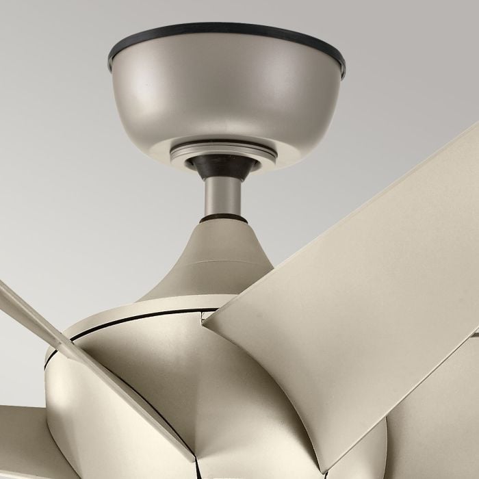 Elstead Lighting Lehr II - 54in / 137cm Fan - Antique Satin Silver