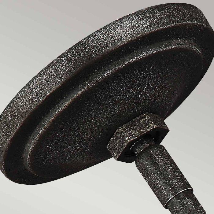 Elstead Lighting Lennex 1 Light Pendant - Slated Grey Metal