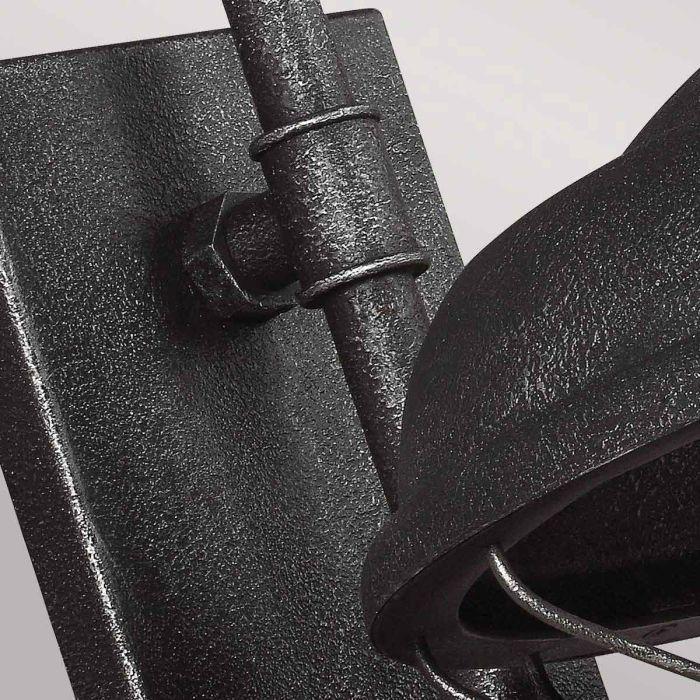 Elstead Lighting Lennex 1 Light Wall Light - Slated Grey Metal