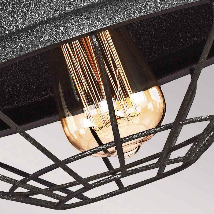 Elstead Lighting Lennex 1 Light Wall Light - Slated Grey Metal