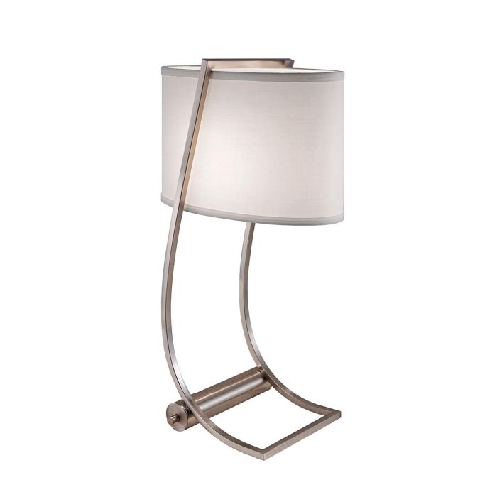 elstead lighting Lex 1 Light Table Lamp - Brushed Steel