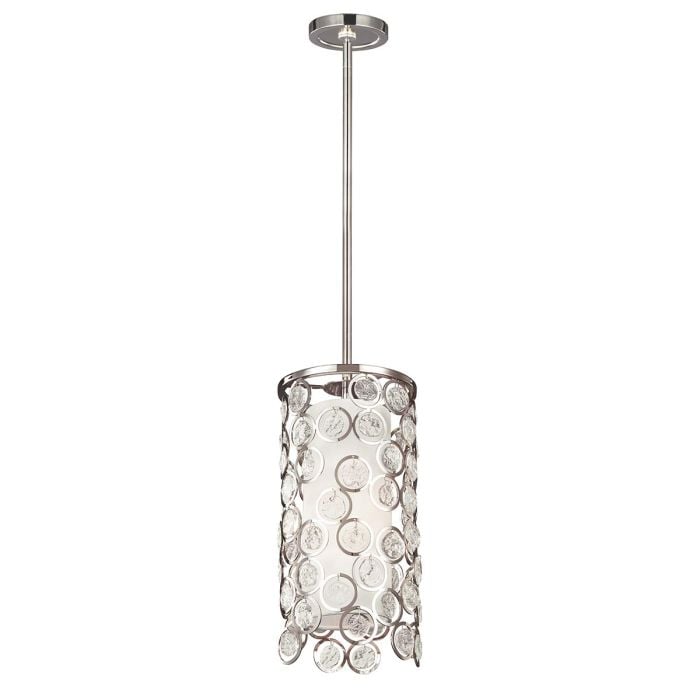elstead lighting Lexi 1 Light Mini-Pendant - Polished Nickel