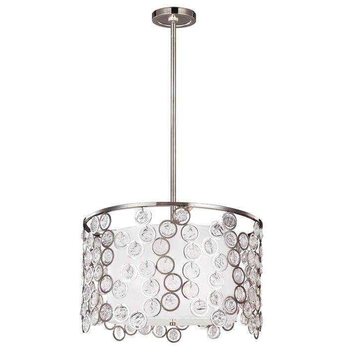 elstead lighting Lexi 3 Light Pendant - Polished Nickel