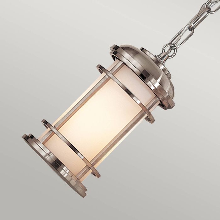 Elstead Lighting Lighthouse 1 Light Small Chain Lantern - Brushed Steel