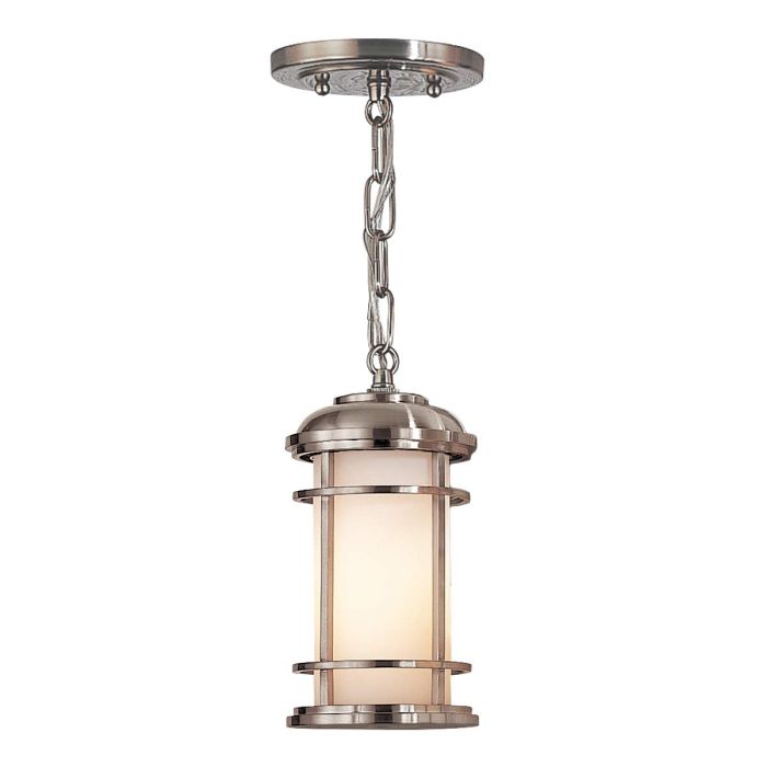 elstead lighting Lighthouse 1 Light Small Chain Lantern - Brushed Steel
