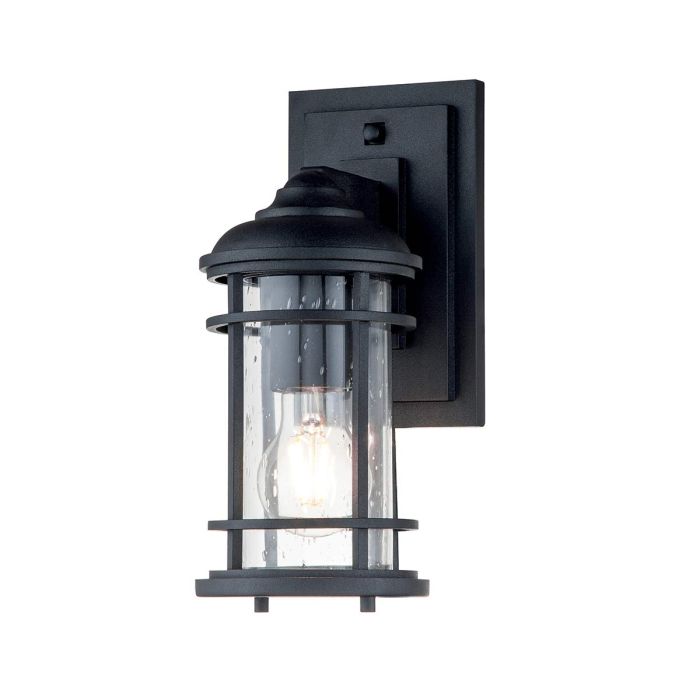 elstead lighting Lighthouse 1 Light Small Wall Lantern - Textured Black