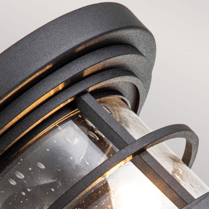 Elstead Lighting Lighthouse 2 Light Flush - Textured Black