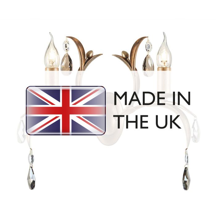 Elstead Lighting Lily 2 Light Wall Light - Bronze Patina