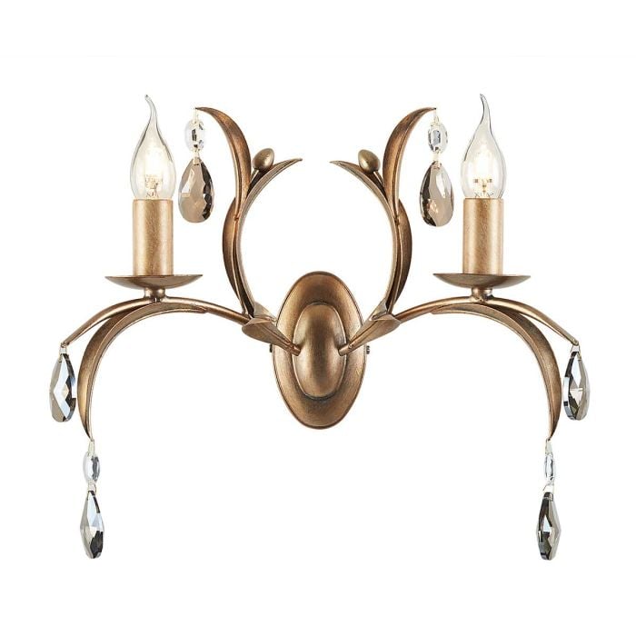 elstead lighting Lily 2 Light Wall Light - Bronze Patina
