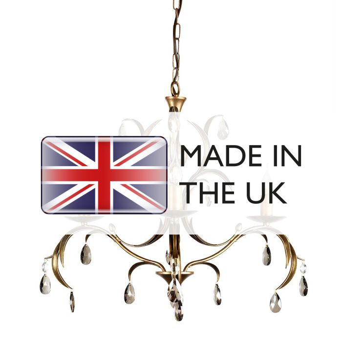 Elstead Lighting Lily 3 Light Chandelier - Bronze Patina