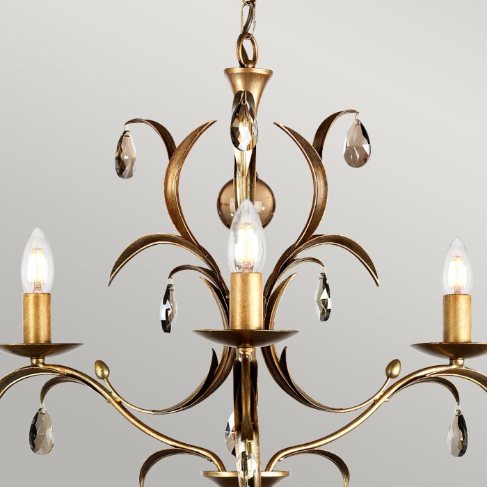 Elstead Lighting Lily 3 Light Chandelier - Bronze Patina