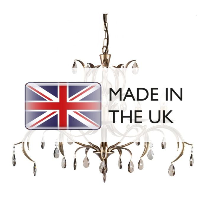 Elstead Lighting Lily 5 Light Chandelier - Bronze Patina