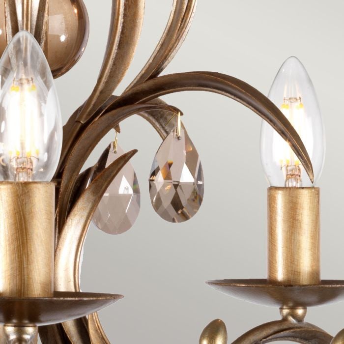 Elstead Lighting Lily 5 Light Chandelier - Bronze Patina