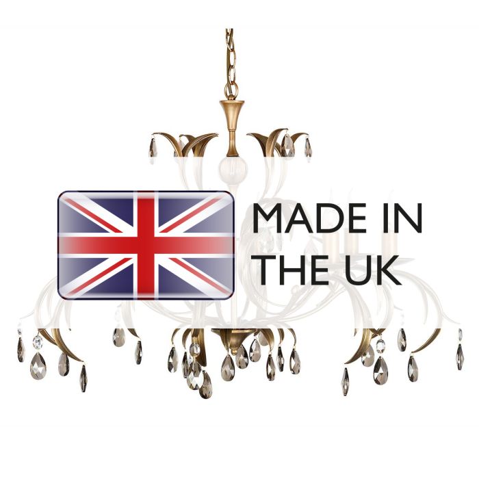 Elstead Lighting Lily 8 Light Chandelier - Bronze Patina