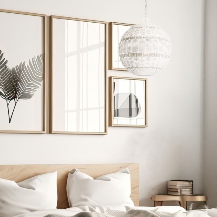 Elstead Lighting Lindendale 1 Lt Pendant - Antique White