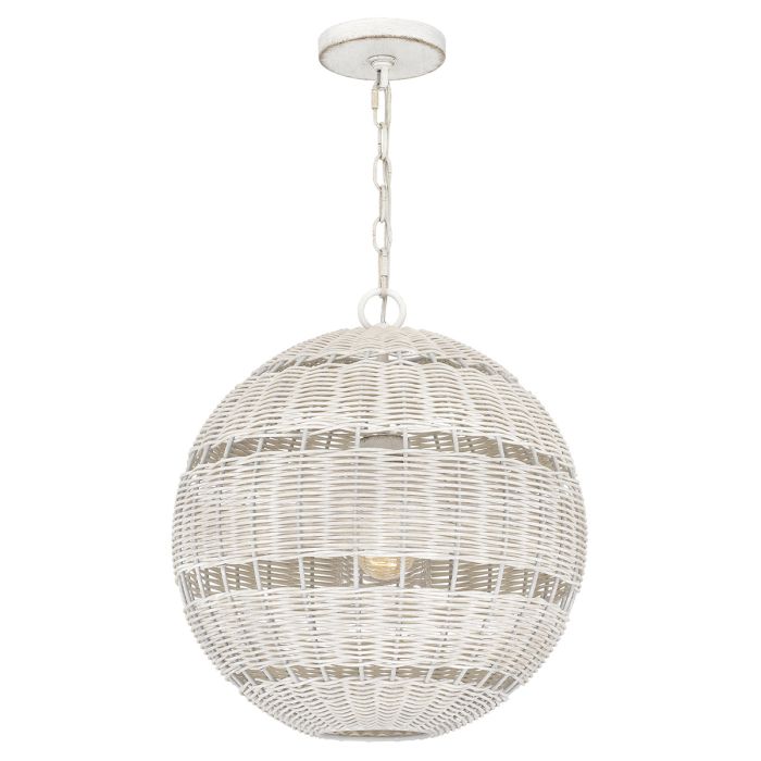 elstead lighting Lindendale 1 lt Pendant - Antique White