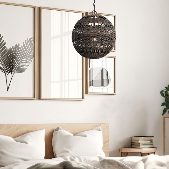 Elstead Lighting Lindendale 1 Lt Pendant - Western Bronze