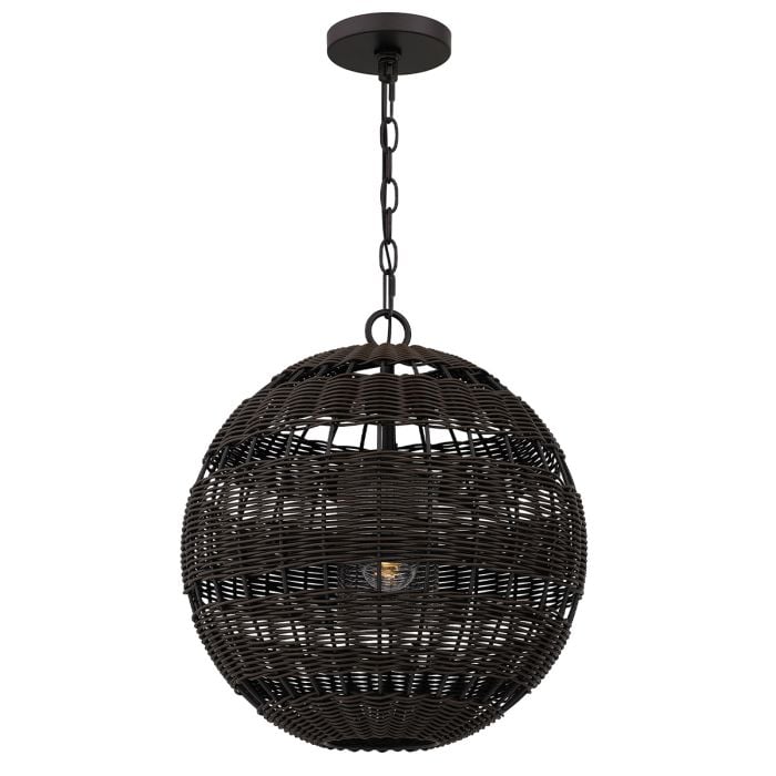 elstead lighting Lindendale 1 lt Pendant - Western Bronze