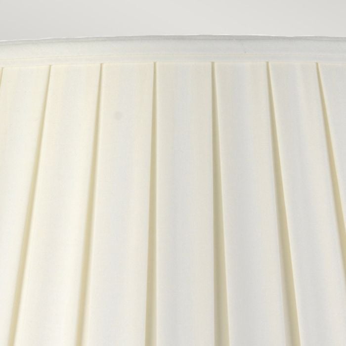 Elstead Lighting Linyi 1 Light Table Lamp With Tall Empire Shade - Blue And White With Ivory Shade