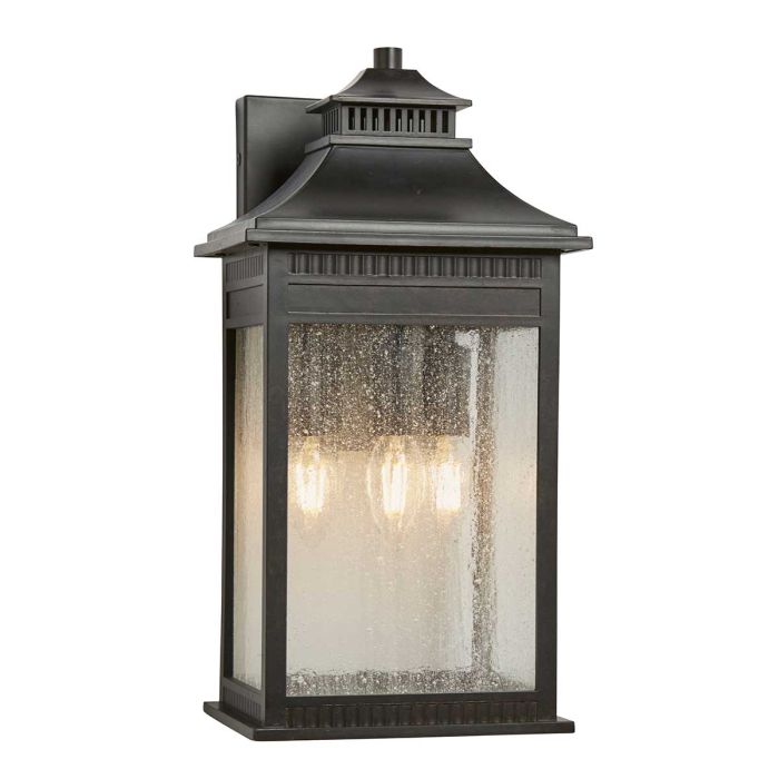 elstead lighting Livingston 3 Light Large Wall Lantern - Imperial Bronze
