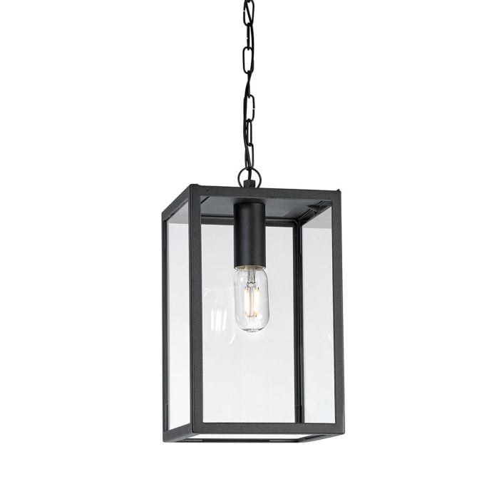 elstead lighting Lofoten 1 Light Chain Lantern - Black