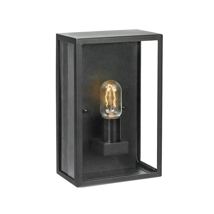 elstead lighting Lofoten 1 Light Half Lantern - Black