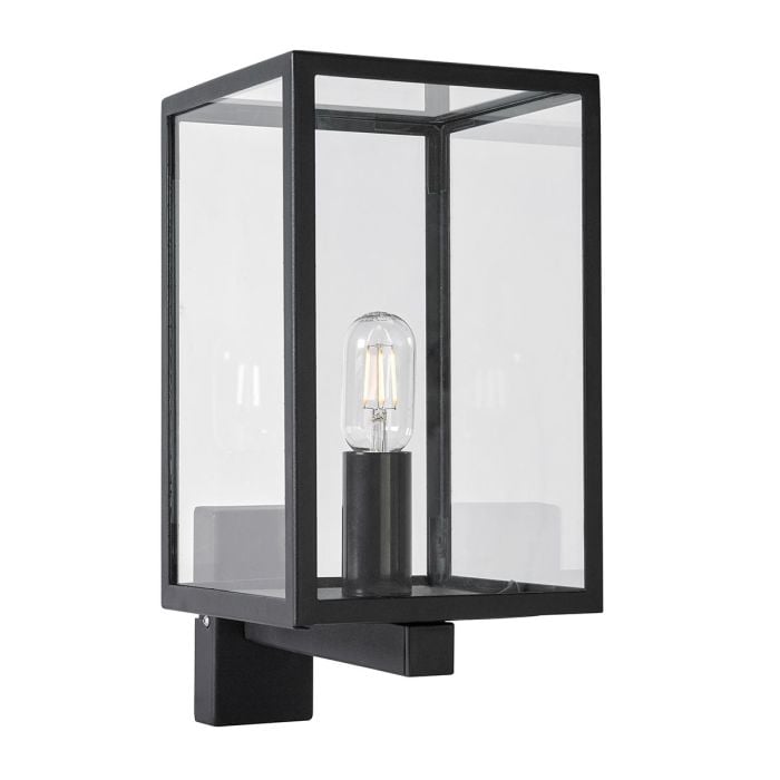elstead lighting Lofoten 1 Light Wall Light with Arm - Black