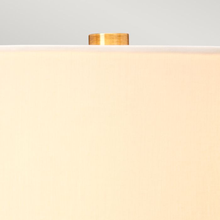 Elstead Lighting Luga Table Lamp - Smoke - Metalwork Aged Brass - Glassware Smoke - Wood Dark Stained