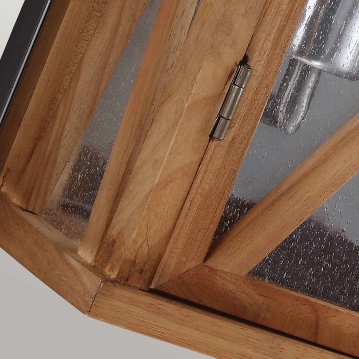 Elstead Lighting Lumiere 2 Light Wall Light - Natural Oak