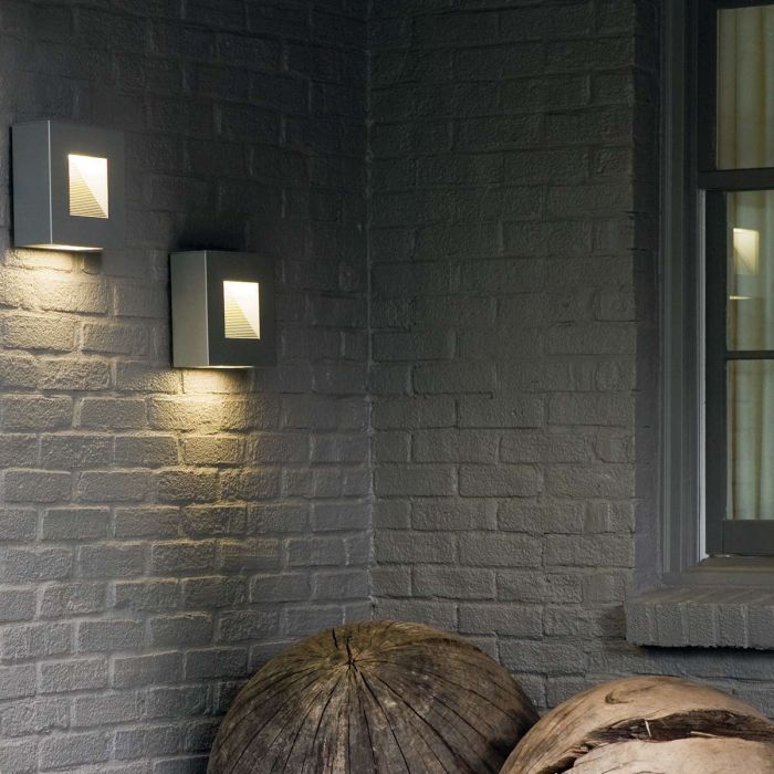 Elstead Lighting Luna Small LED Wall Light - Titanium - Titanium