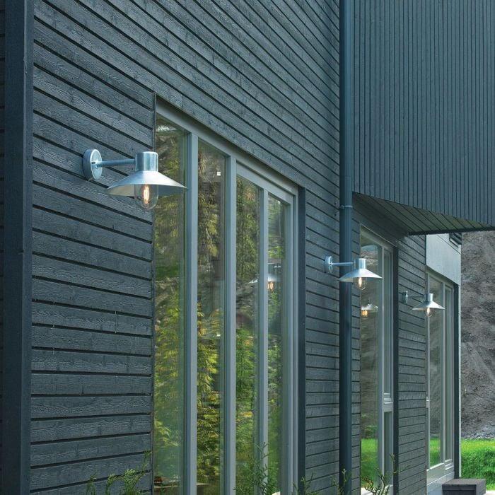 Elstead Lighting Lund 1 Light Wall Lantern - Galvanised