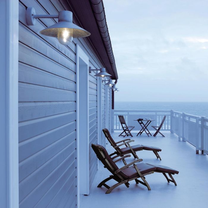 Elstead Lighting Lund 1 Light Wall Lantern - Galvanised