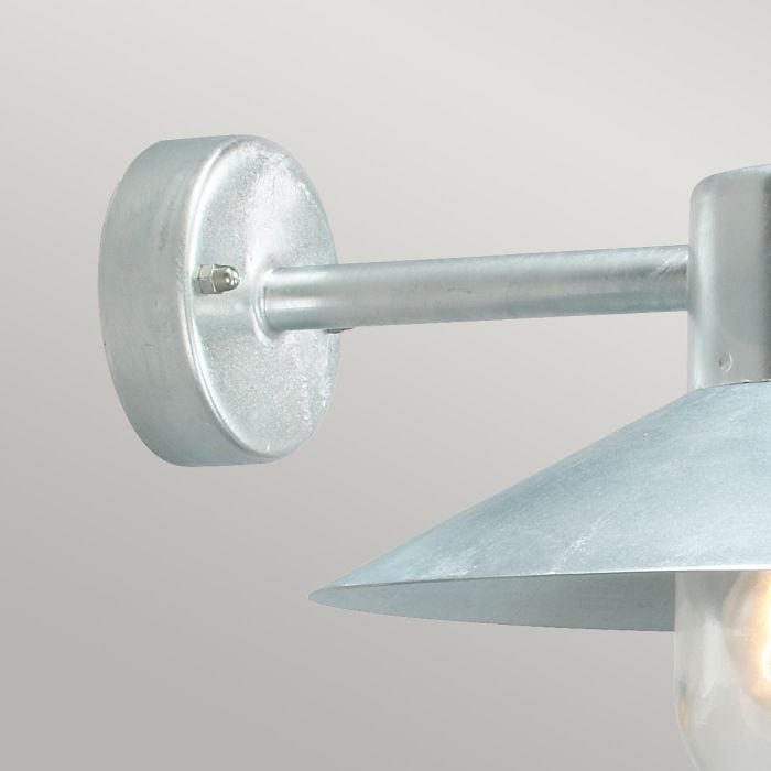 Elstead Lighting Lund 1 Light Wall Lantern - Galvanised