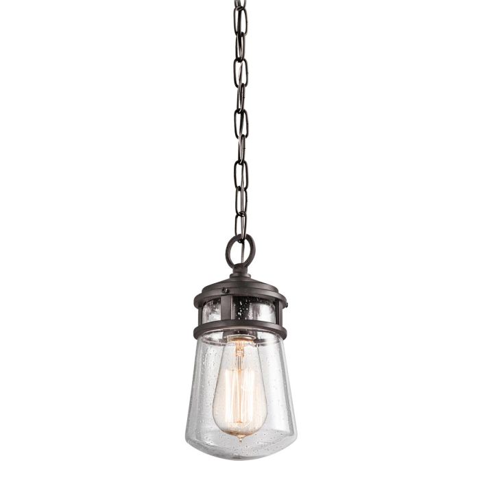elstead lighting Lyndon 1 Light Small Chain Lantern - Architectural Bronze