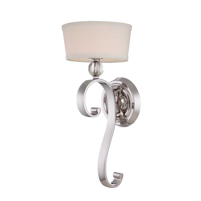 elstead lighting Madison Manor 1 Light Wall Light - Imperial Silver