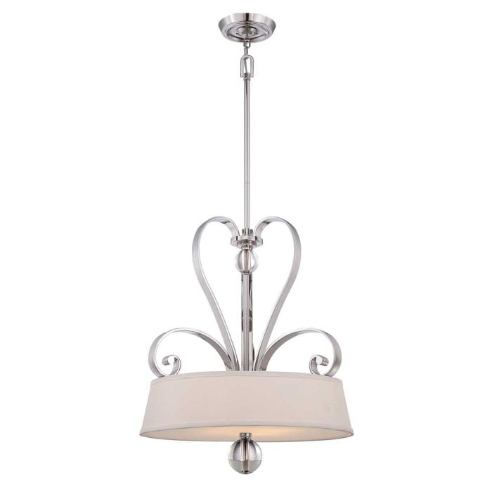 elstead lighting Madison Manor 4 Light Pendant - Imperial Silver