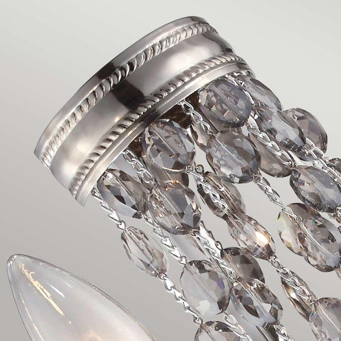 Elstead Lighting Malia 2 Light Wall Light - Polished Nickel