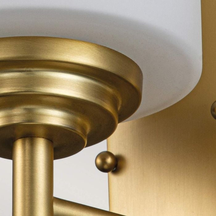 Elstead Lighting Malibu 1 Light Wall Light - Brushed Brass