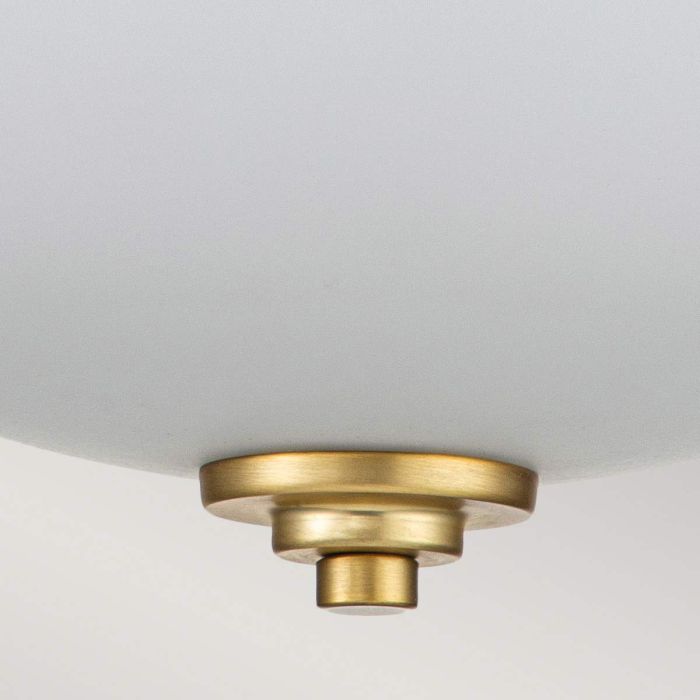 Elstead Lighting Malibu 2 Light Flush - Brushed Brass