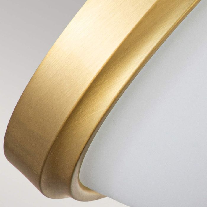 Elstead Lighting Malibu 2 Light Flush - Brushed Brass