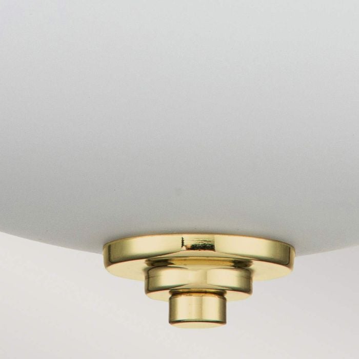 Elstead Lighting Malibu 2 Light Flush - Polished Brass