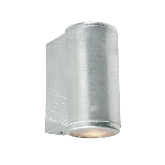 elstead lighting Mandal 2 Light Up/Down Wall Light Galvanised