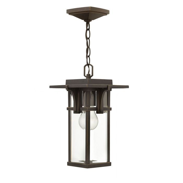 elstead lighting Manhattan 1 Light Chain Lantern - Oil Rubbed Bronze