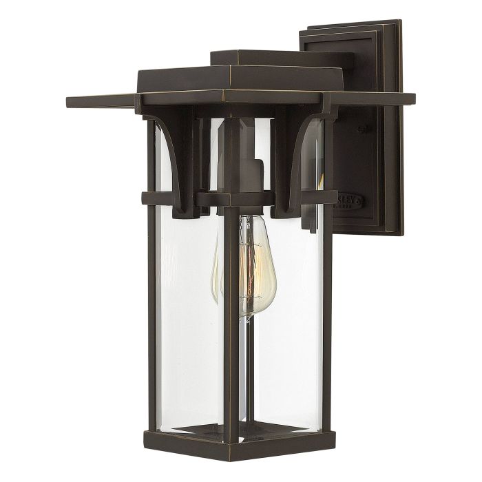 elstead lighting Manhattan 1 Light Medium Wall Lantern - Oil Rubbed Bronze