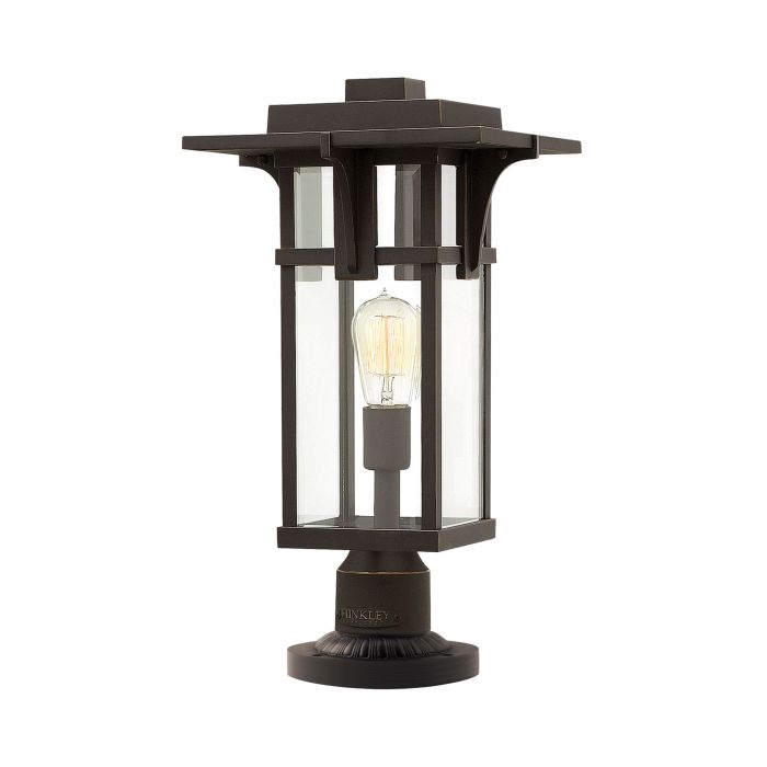 elstead lighting Manhattan 1 Light Pedestal - Oil Rubbed Bronze