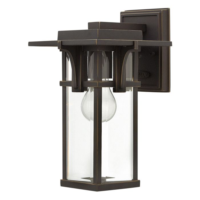 elstead lighting Manhattan 1 Light Small Wall Lantern - Oil Rubbed Bronze